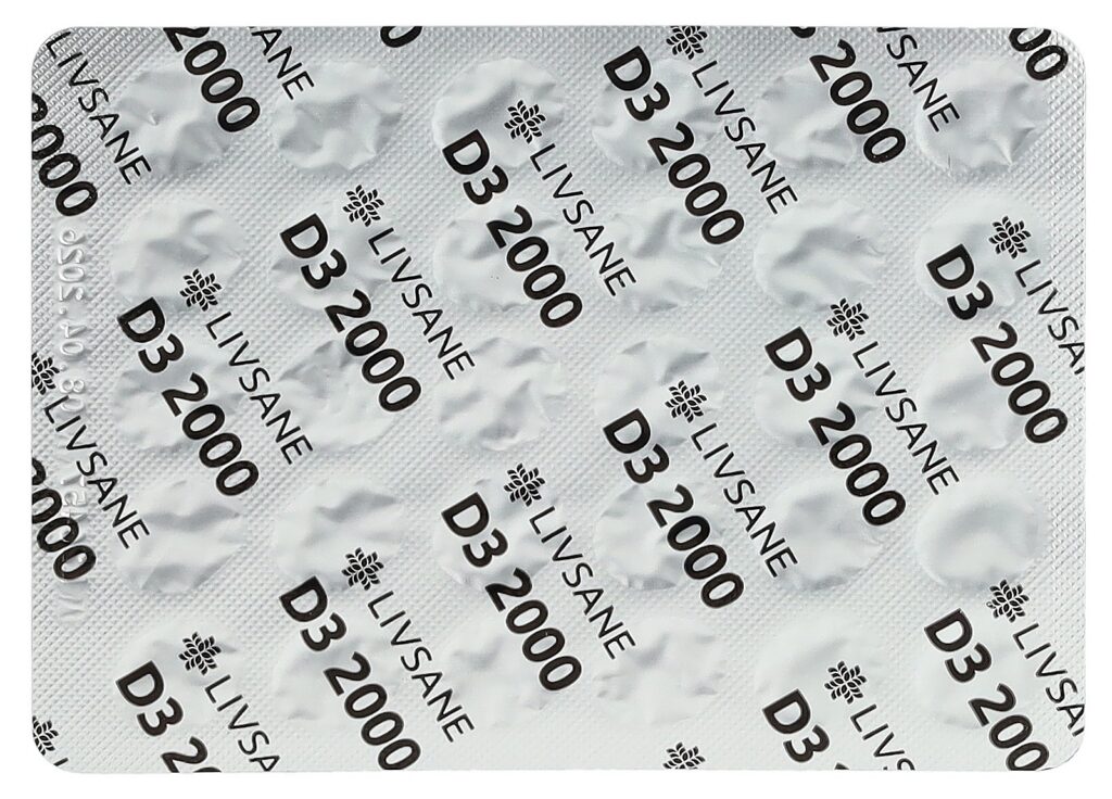 LIVSANE Vitamine D3 2000 caps moll 60 pce