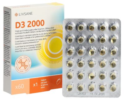 LIVSANE Vitamine D3 2000 caps moll 60 pce