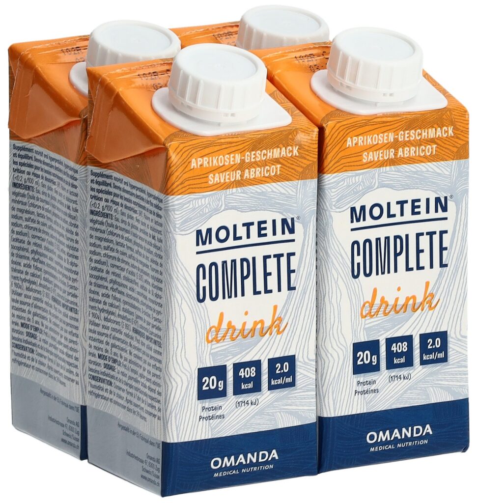 MOLTEIN Complete Drink abricot 4 tétra 200 ml
