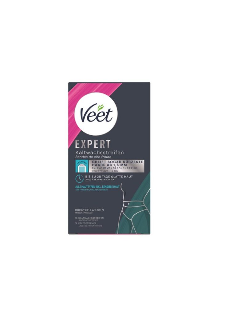 VEET EXPERT band cire froide bikini&aissell 16 pce