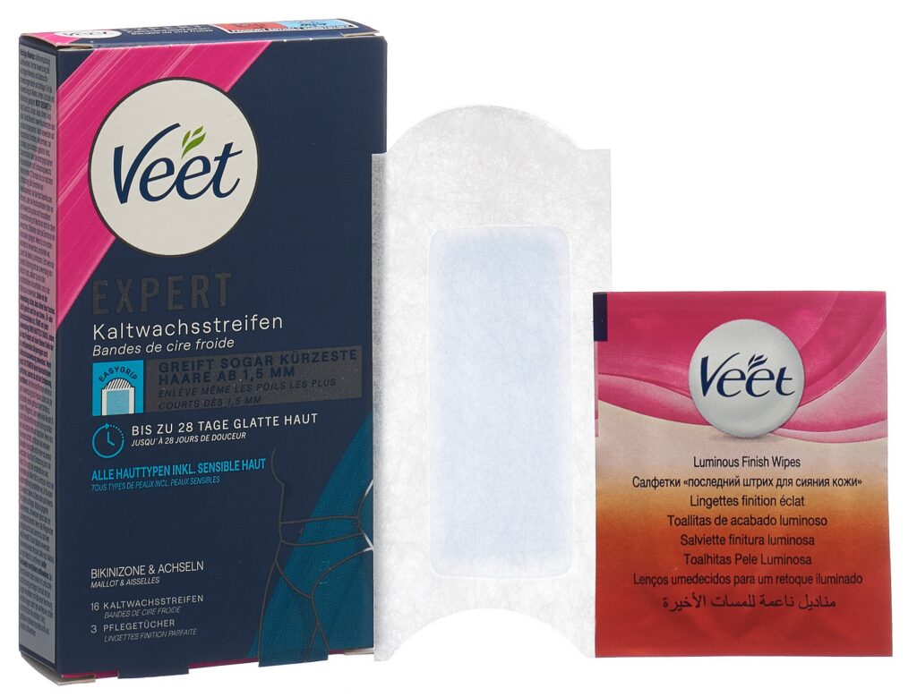 VEET EXPERT band cire froide bikini&aissell 16 pce