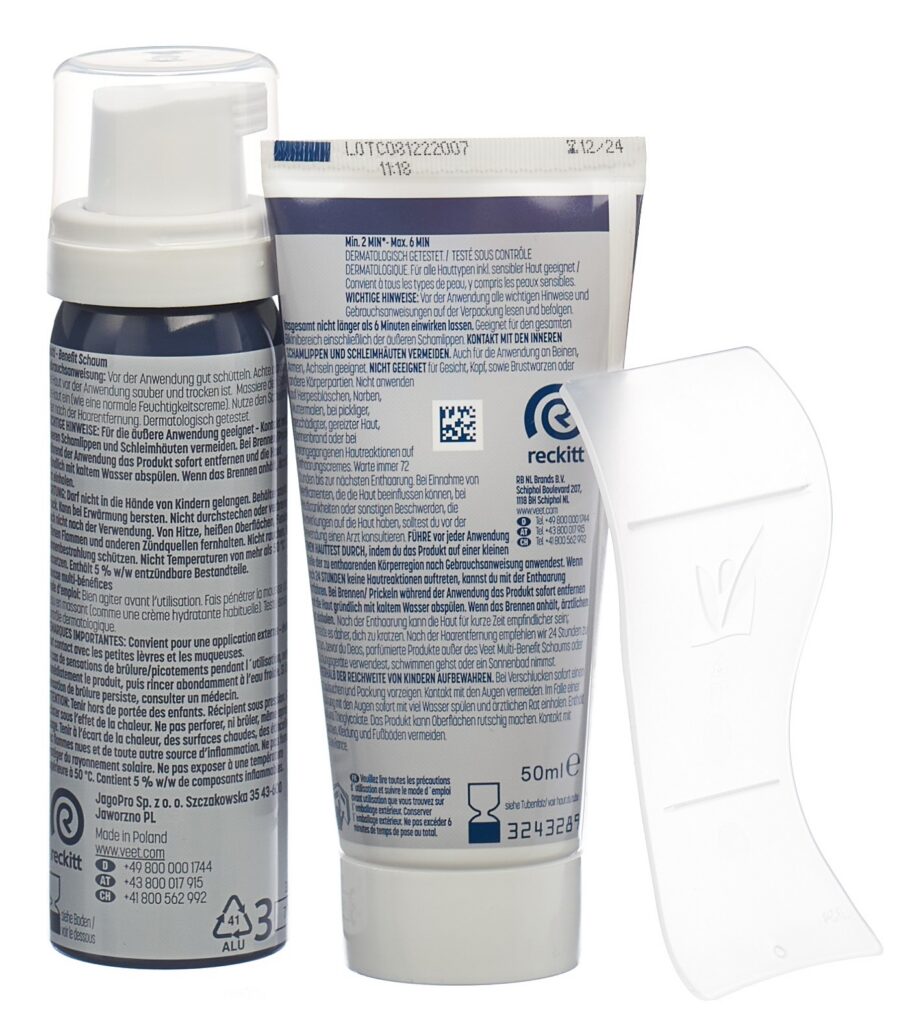 VEET EXPERT kit d'épilation intime 2 x 50 ml