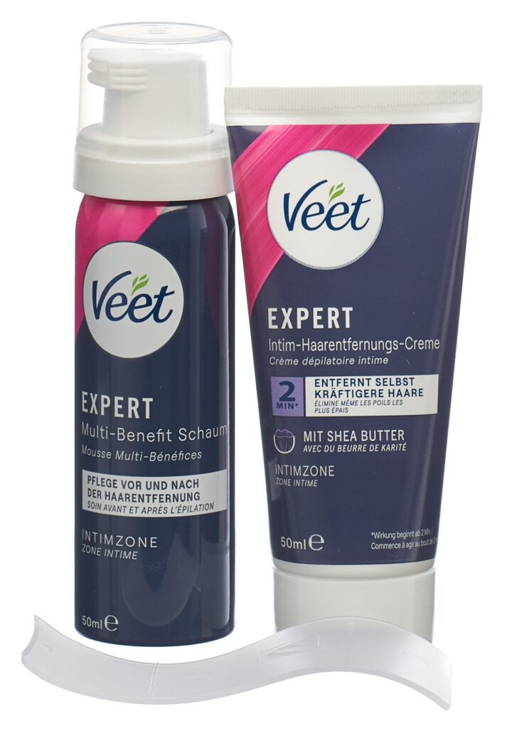 VEET EXPERT kit d'épilation intime 2 x 50 ml