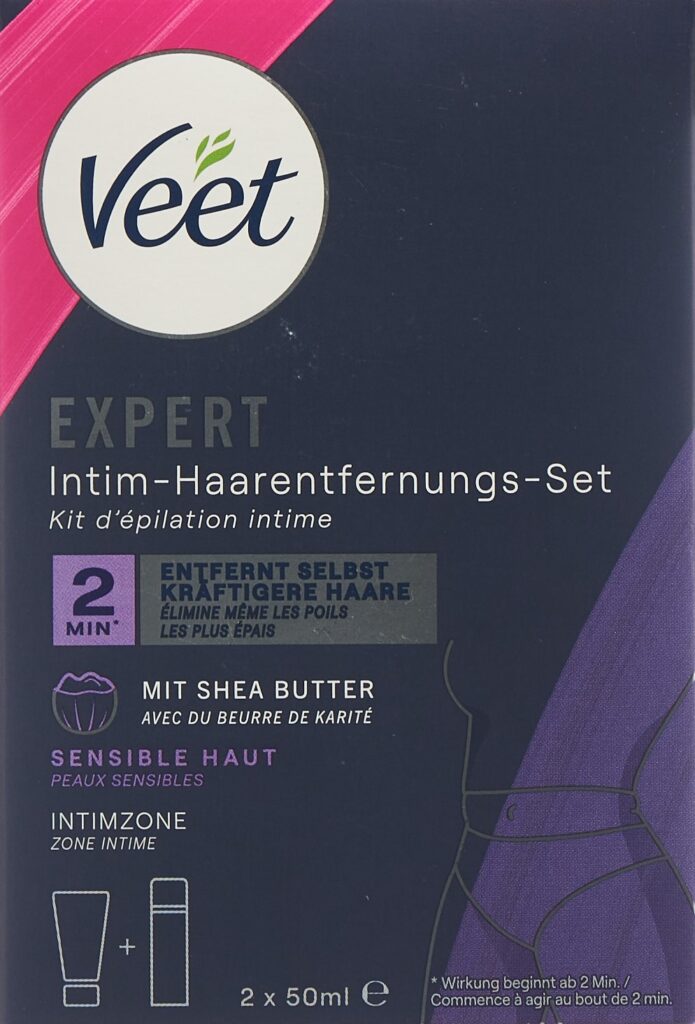 VEET EXPERT kit d'épilation intime 2 x 50 ml