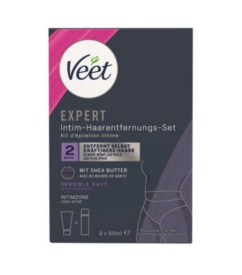 VEET EXPERT kit d'épilation intime 2 x 50 ml