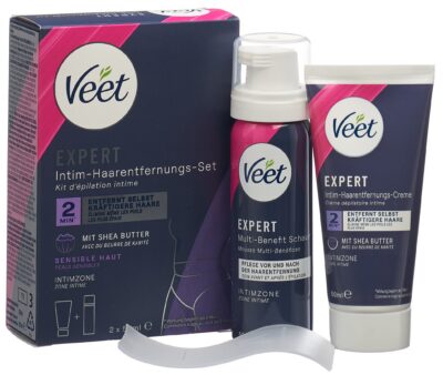 VEET EXPERT kit d'épilation intime 2 x 50 ml
