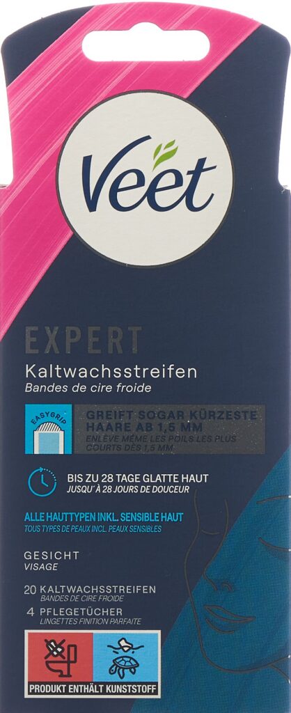VEET EXPERT band cire froide visage 20 pce