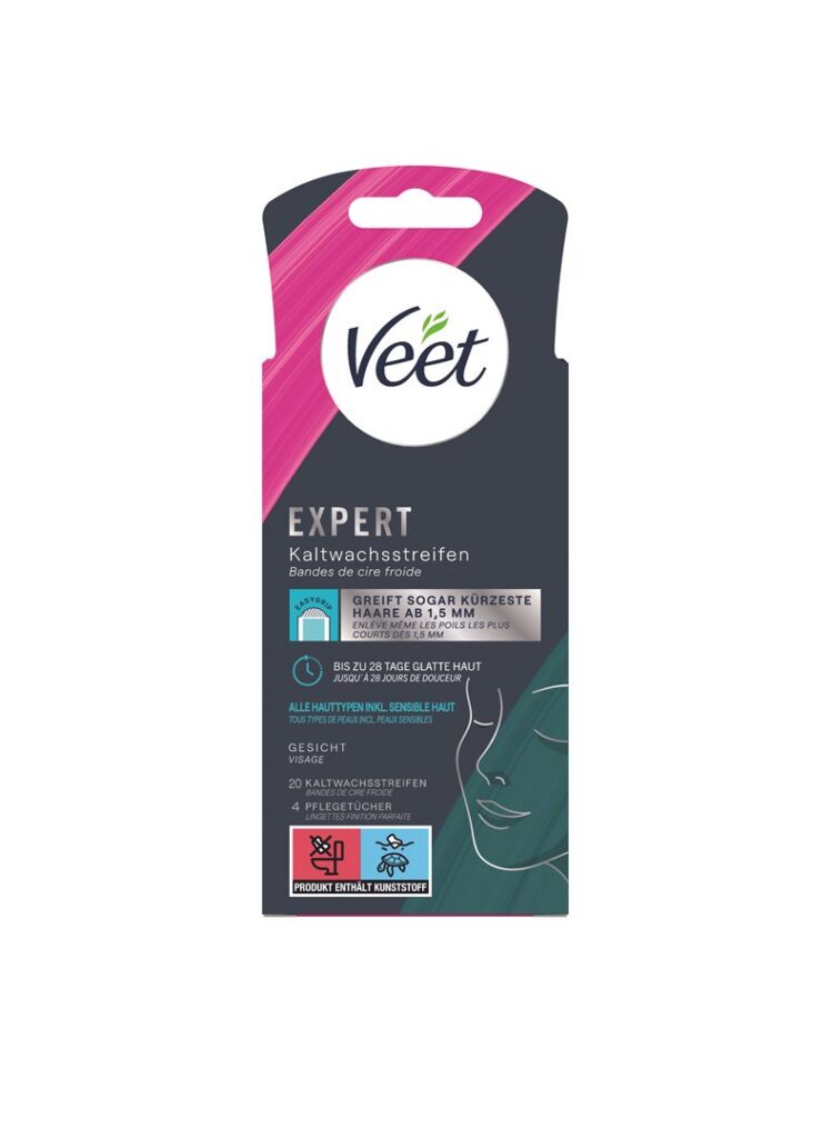 VEET EXPERT band cire froide visage 20 pce