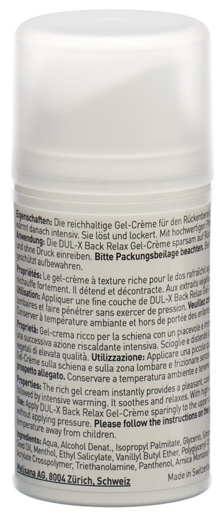 DUL-X Back Relax gel crème N dist 75 ml
