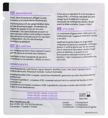 MULTI-MAM compresses (nouveau) 12 pce