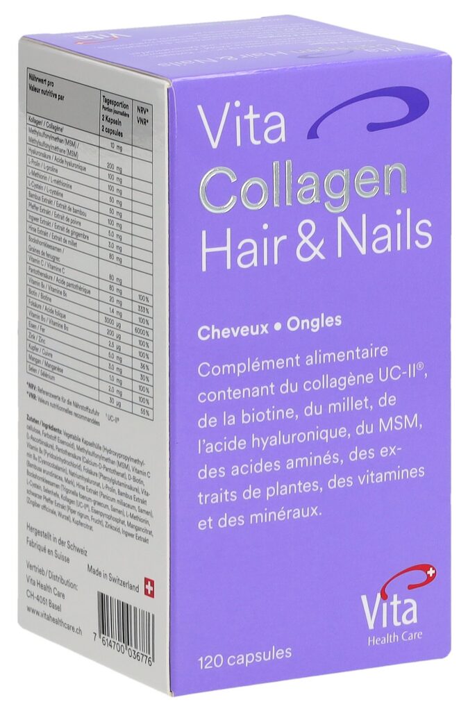 VITA COLLAGEN Hair&Nails caps bte 120 pce