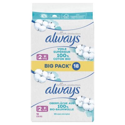ALWAYS Ultra serv hyg Cot Gr2 Long BigPack 18 pce