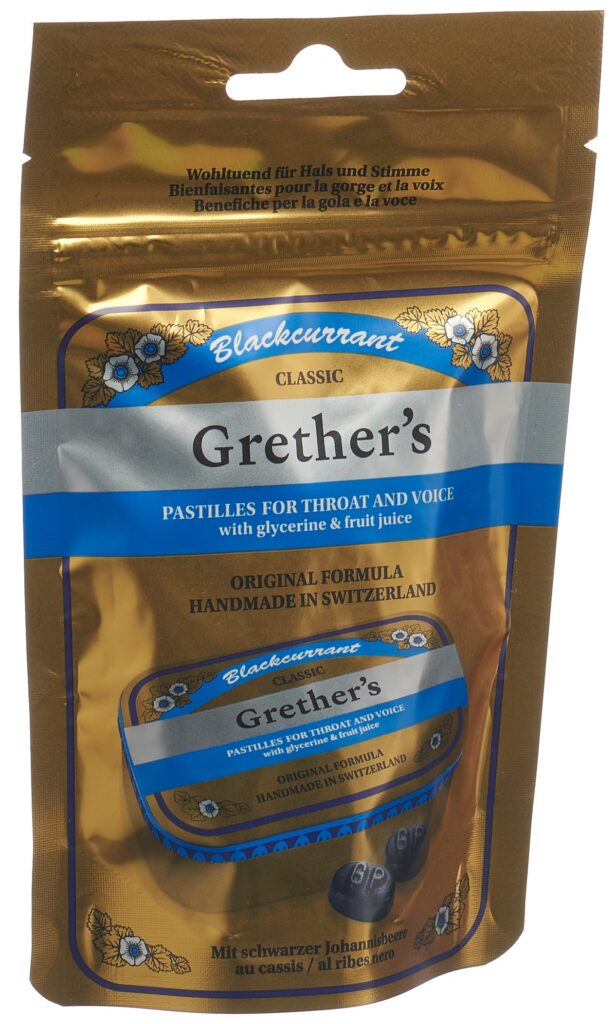 GRETHERS Blackcurrant past sach 110 g