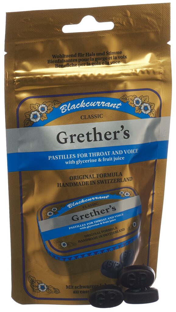 GRETHERS Blackcurrant past sach 110 g