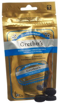 GRETHERS Blackcurrant past s suc sach 110 g