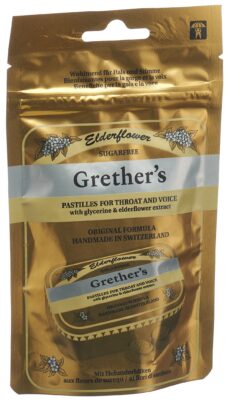 GRETHERS Elderflower past s suc sach 110 g