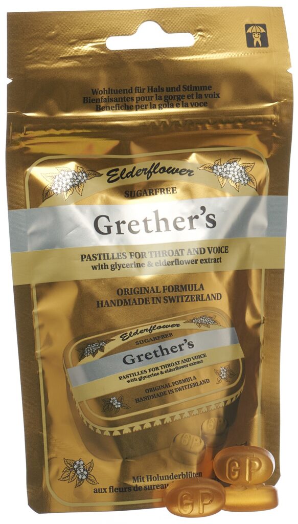 GRETHERS Elderflower past s suc sach 110 g