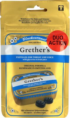 GRETHERS Blackcurrant past s suc DUO 2 sach 110 g