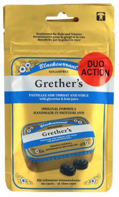 GRETHERS Blackcurrant past s suc DUO 2 sach 110 g