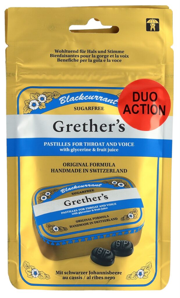 GRETHERS Blackcurrant past s suc DUO 2 sach 110 g