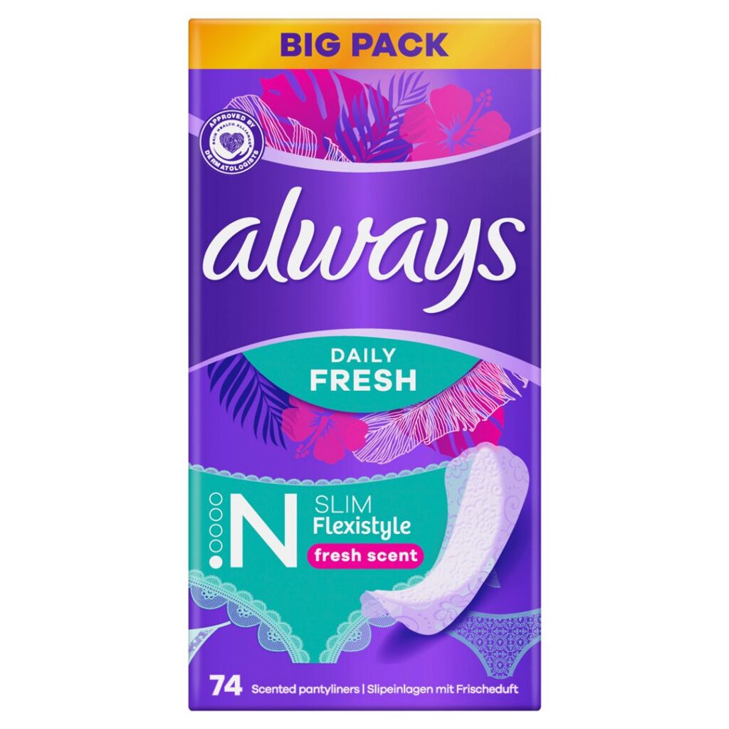 ALWAYS prot-slip Flexi Slim parf fraî BigP 74 pce