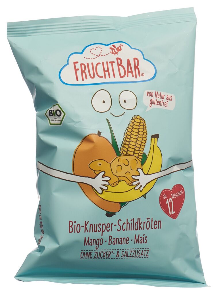 FRUCHTBAR tortues croustill bio mangue banane 30 g