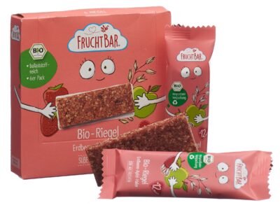 FRUCHTBAR barres bio fraise pomme avoine 6 x 23 g