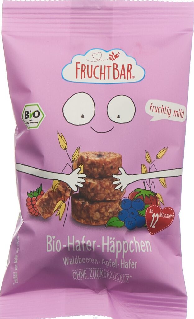 FRUCHTBAR biscuits avoine bio Waldb Apf Hafer 40 g