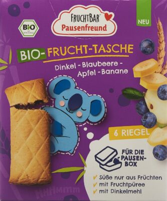 FRUCHTBAR Frucht Tasche bio Dink Blaub Ap 6 x 22 g