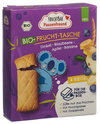 FRUCHTBAR Frucht Tasche bio Dink Blaub Ap 6 x 22 g