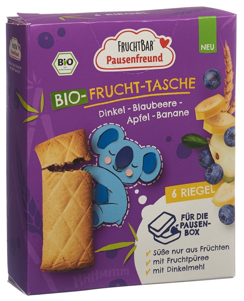 FRUCHTBAR Frucht Tasche Bio Dink Blaub Ap 6 x 22 g