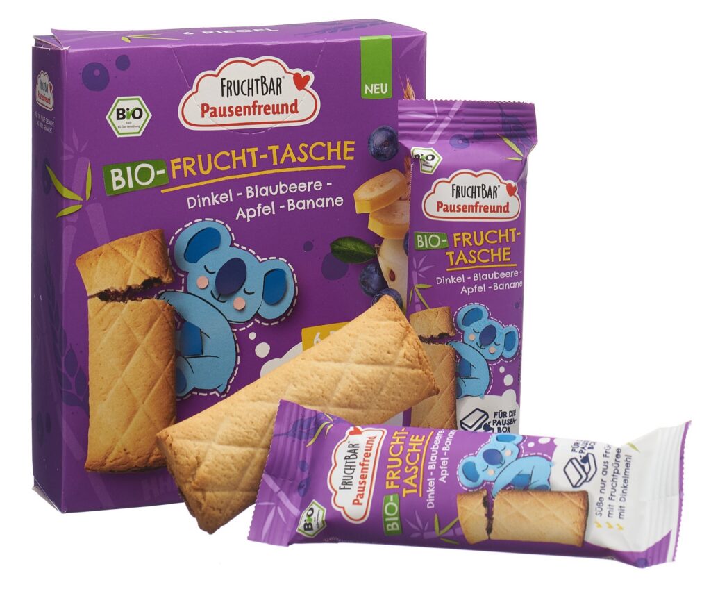FRUCHTBAR Frucht Tasche bio Dink Blaub Ap 6 x 22 g