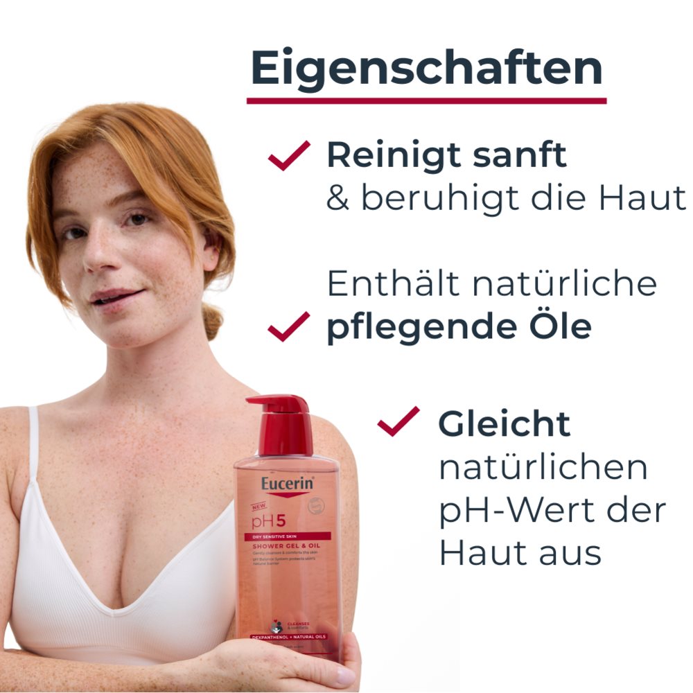 EUCERIN pH5 gel-huile de douche 400 ml