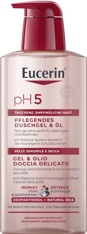 EUCERIN pH5 gel-huile de douche 400 ml