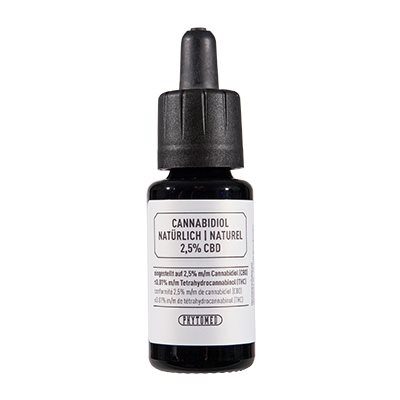 PHYTOMED Cannabidiol CBD naturel 2.5 % 10 ml