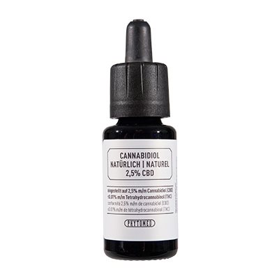 PHYTOMED Cannabidiol CBD naturel 2.5 % 10 ml