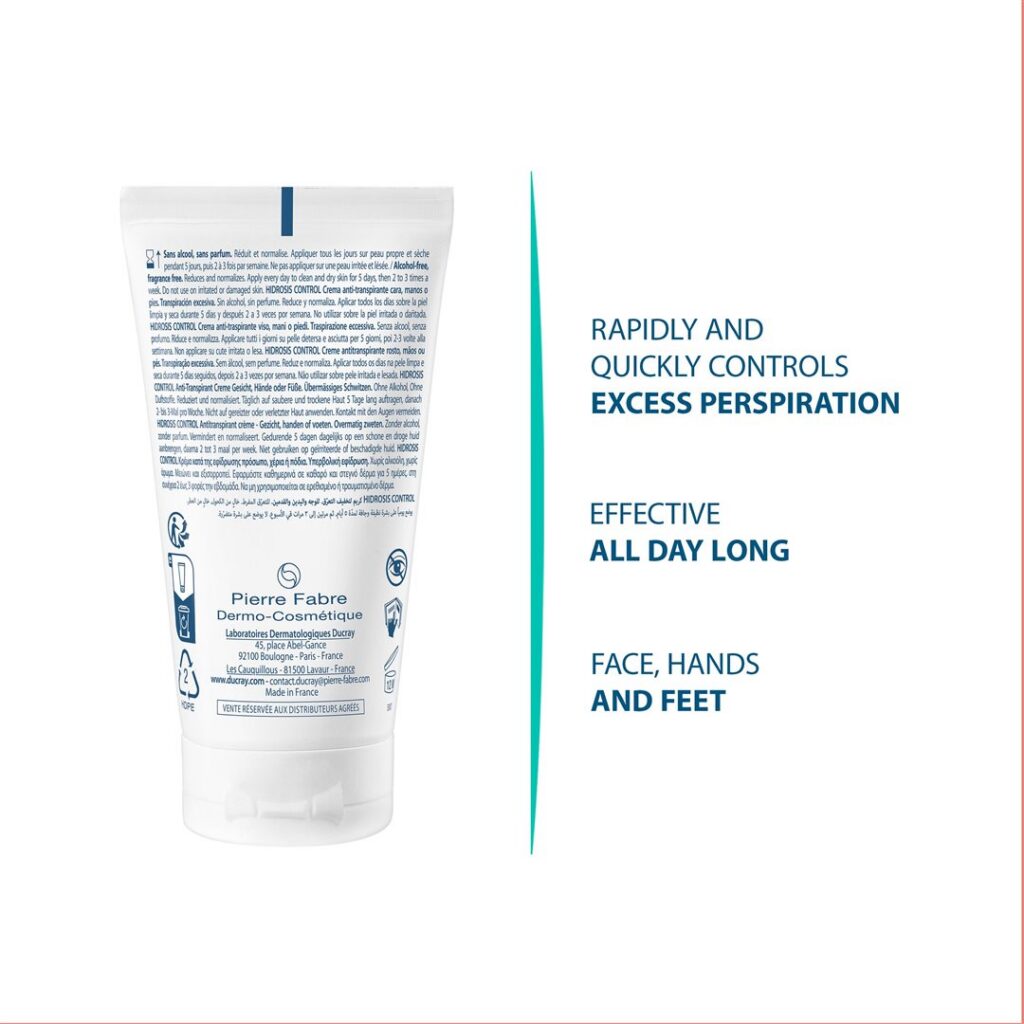 DUCRAY HIDROSIS CONTR anti-transp crème tb 50 ml