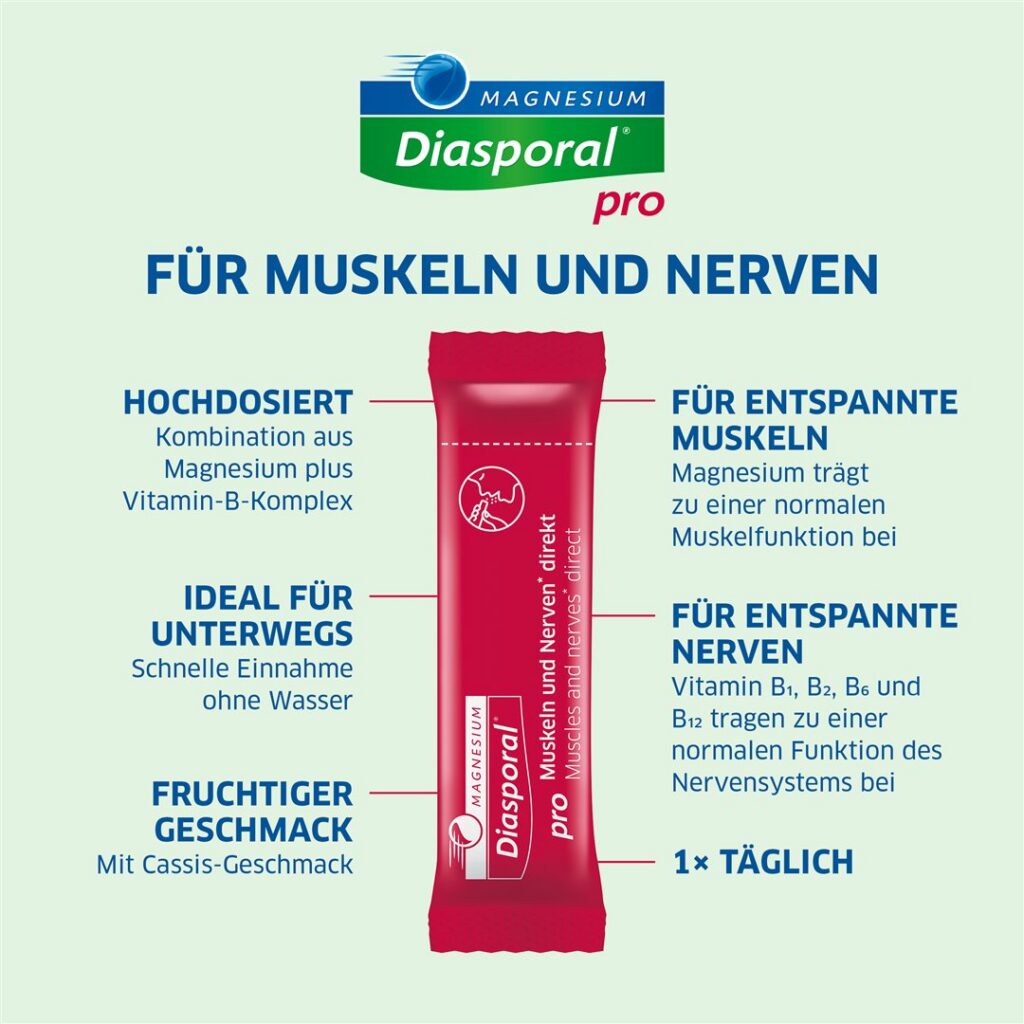 MAGNESIUM DIASPORAL pro m+n direct sticks 30 pce