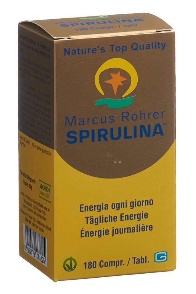 MARCUS ROHRER Spirulina cpr (nouv) 180 pce