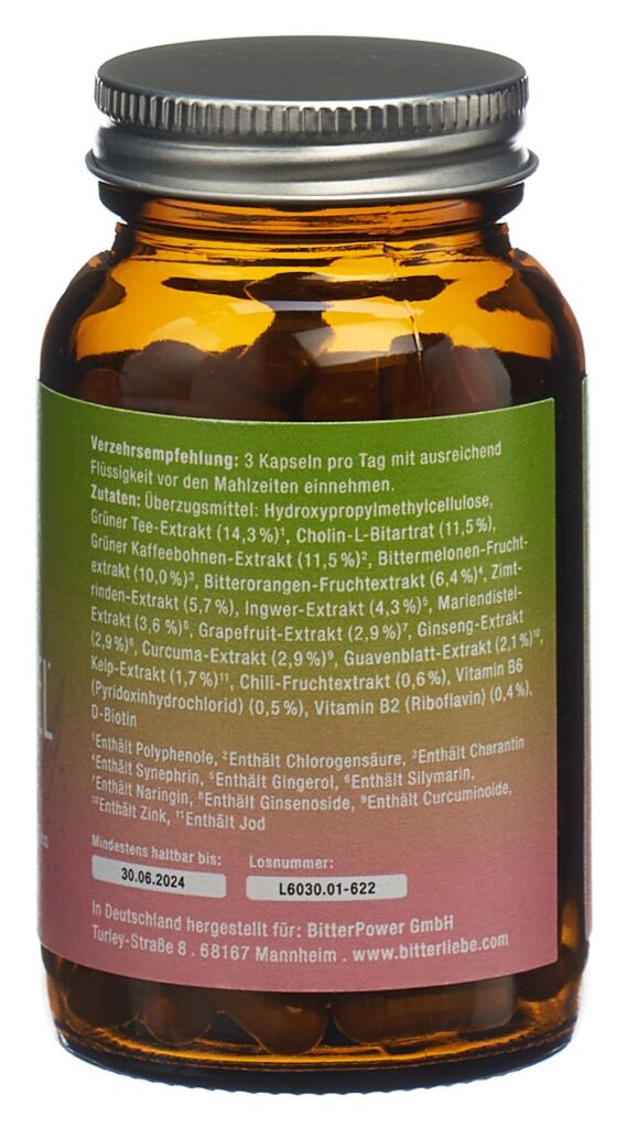 BITTERLIEBE plus bitter stoffw compl caps 90 pce