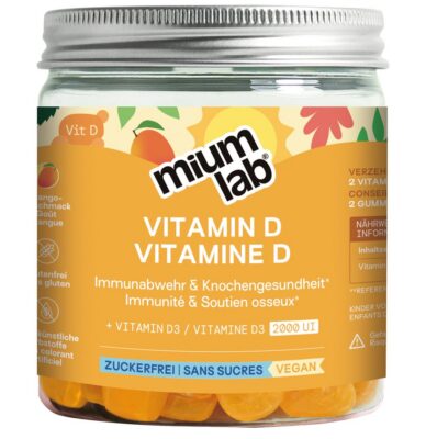 MIUMLAB gummies vitamine D bte 42 pce