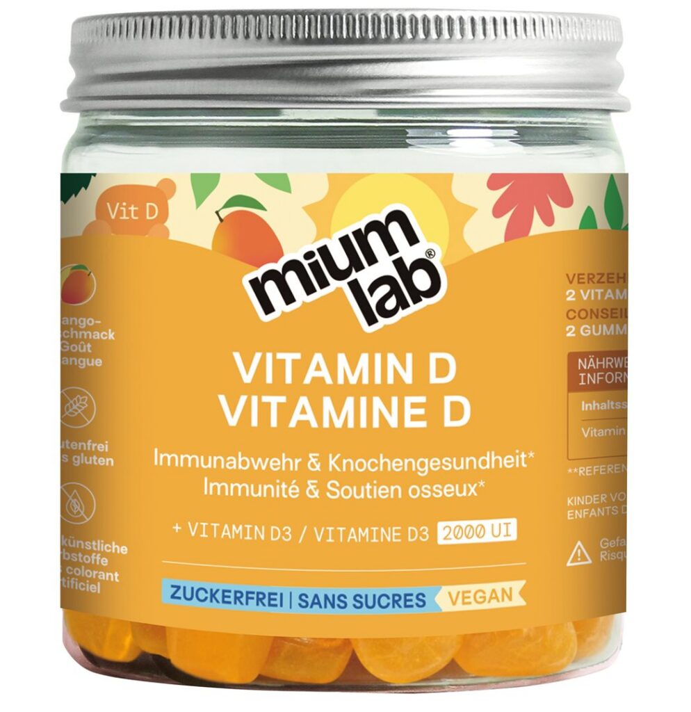 MIUMLAB gummies vitamine D bte 42 pce
