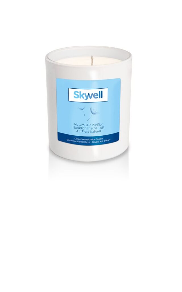 SKYVELL home bougie anti odeurs verre 200 ml