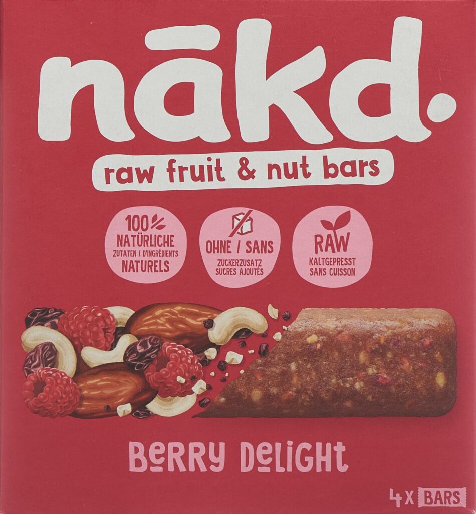 NAKD barre Berry Delight 4 x 35 g