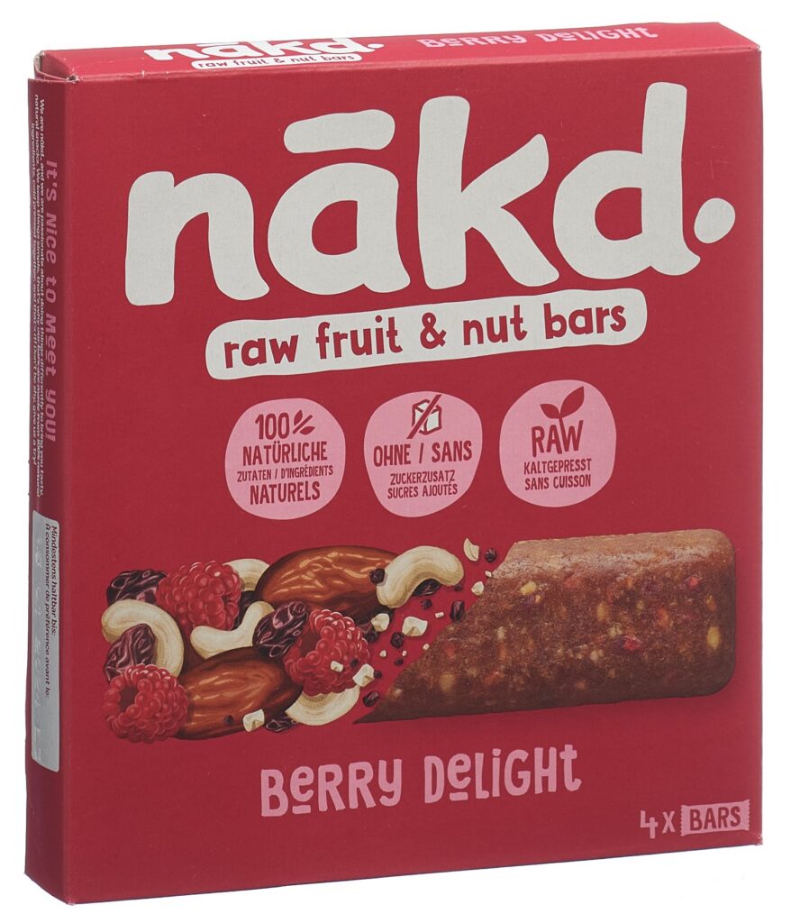 NAKD barre Berry Delight 4 x 35 g