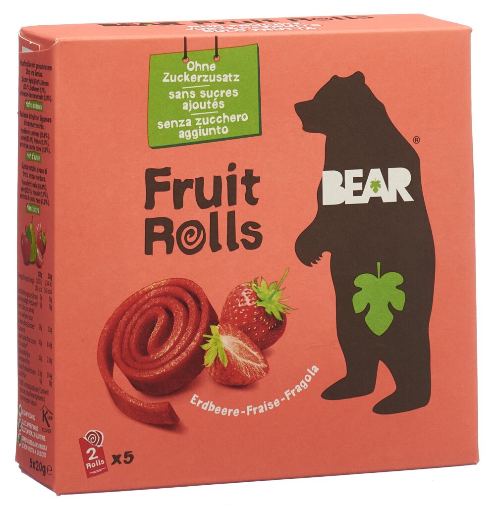BEAR Fruit Rolls Fraise 5 sach 20 g