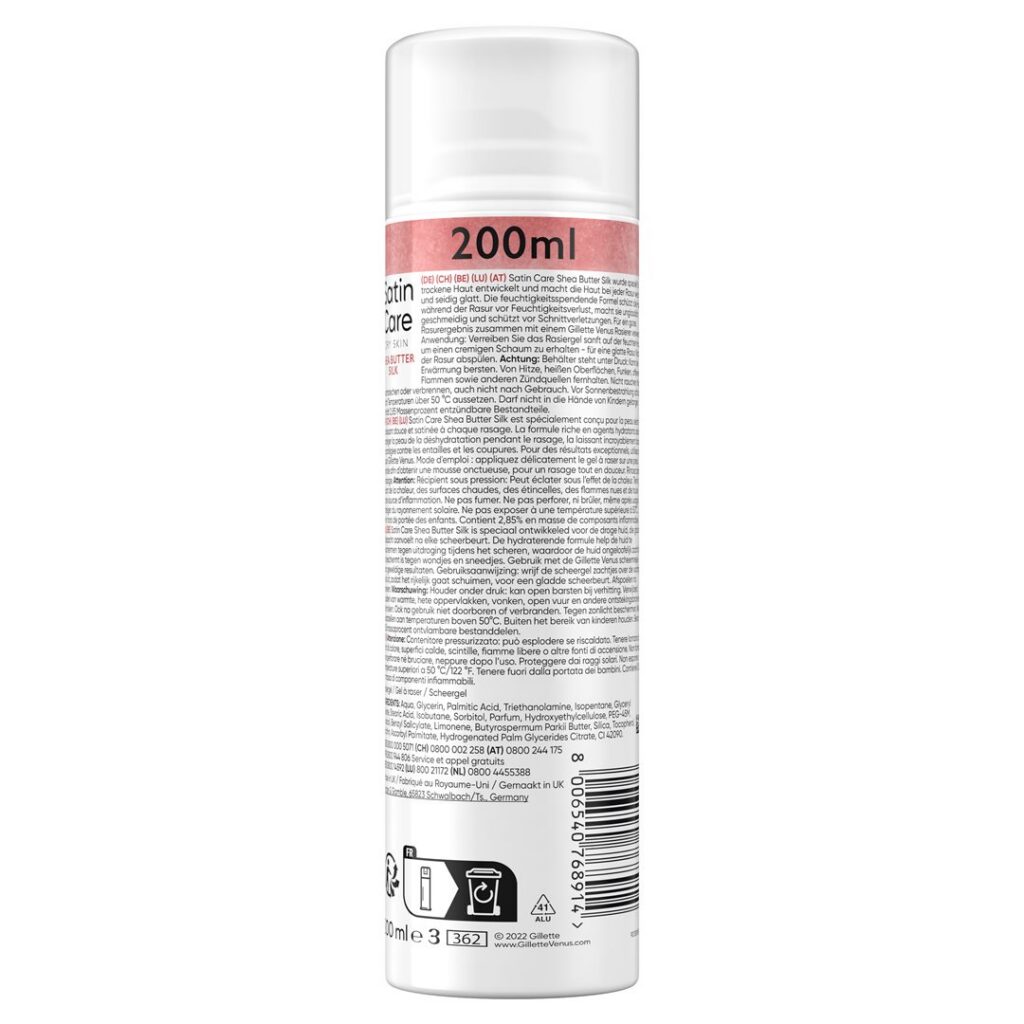GILLETTE Satin Care gel Shea Butter 200 ml