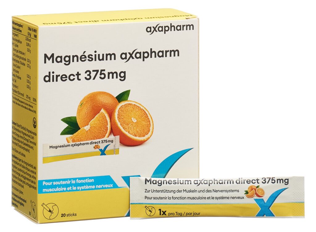 MAGNESIUM AXAPHARM direct sticks 375 mg 20 pce