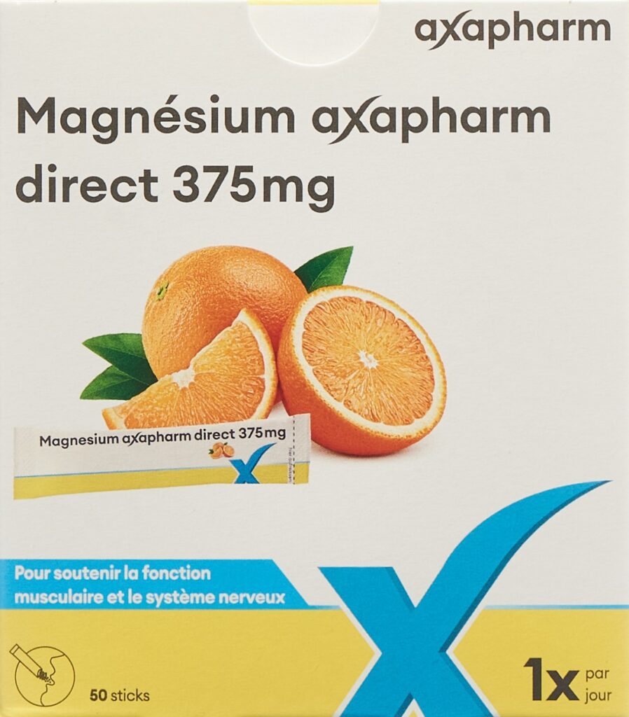 MAGNESIUM AXAPHARM direct sticks 375 mg 50 pce