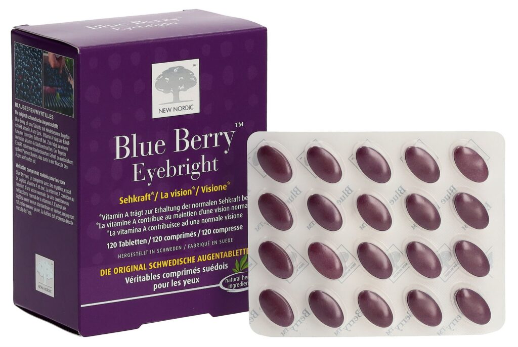 NEW NORDIC Blue Berry Eyebright cpr 120 pce
